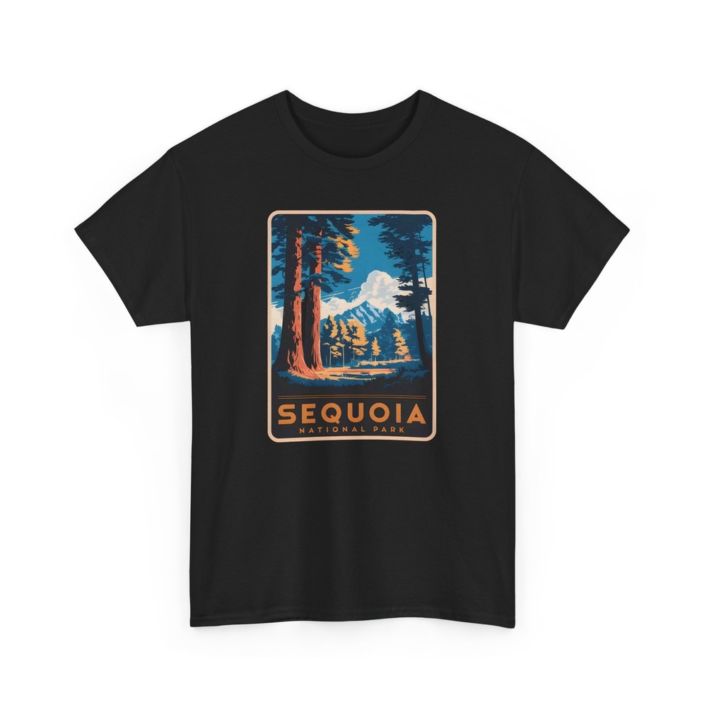 Sequoia National Park T Shirt Retro Hiking Apparel Outdoor Adventure Wear
