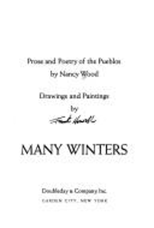 Many Winters Hardcover Nancy Wood