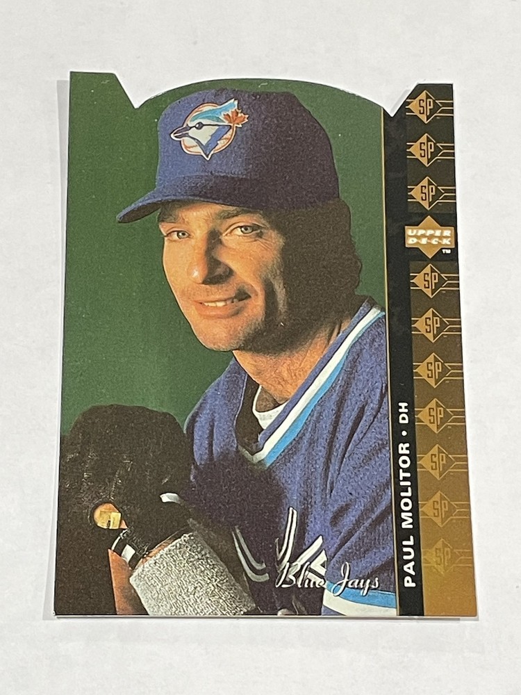 1994 SP Baseball Die-Cut #44 - Paul Molitor - Toronto Blue Jays