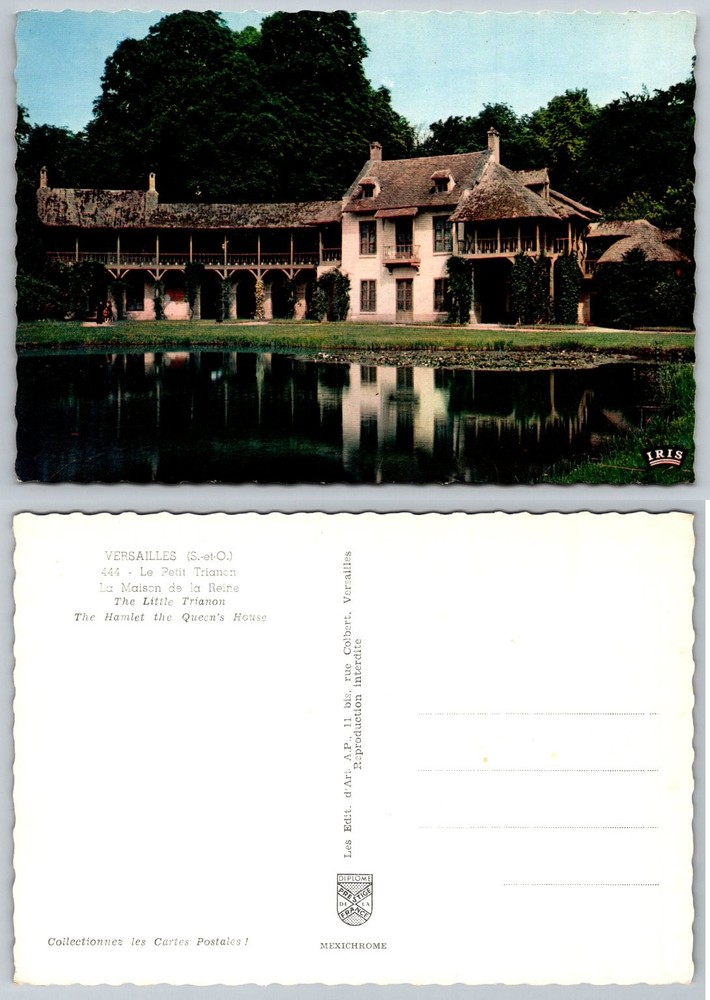 Versailles Queen's Hamlet Marie Antoinette House France Vintage Postcard IRIS