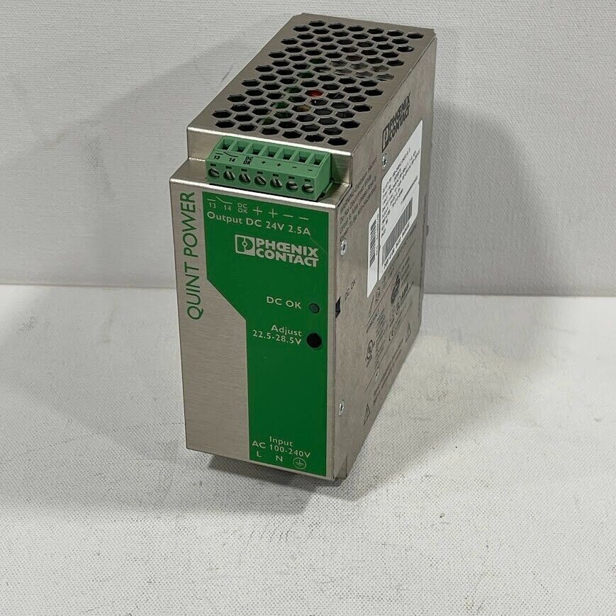 Phoenix Contact Quint-PS-100-240AC/24DC/2.5  Power Supply  Input:240 Output:24