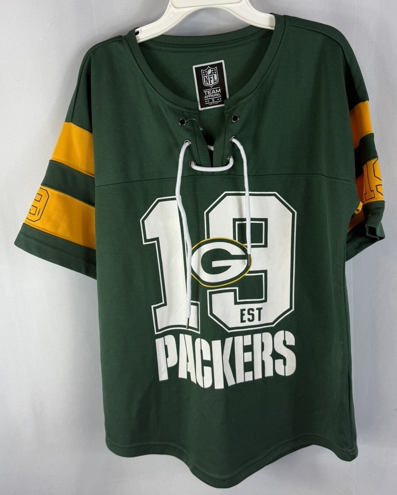 Women’s Size Small Green Bay Packers 19 NFL Team Apparel Pullover Graphic Hoodie