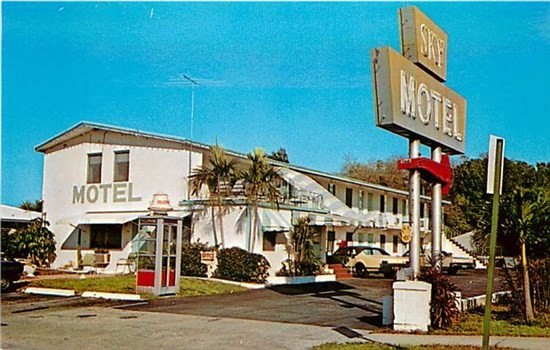 FL, Fort Lauderdale, Florida, Sky Motel, Dexter Press No. 47228-C