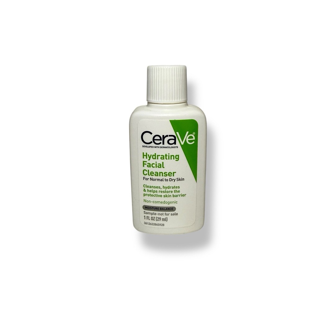 Cerave Hydrating Facial Cleanser for Normal to Dry Skin 1 oz Travel Size