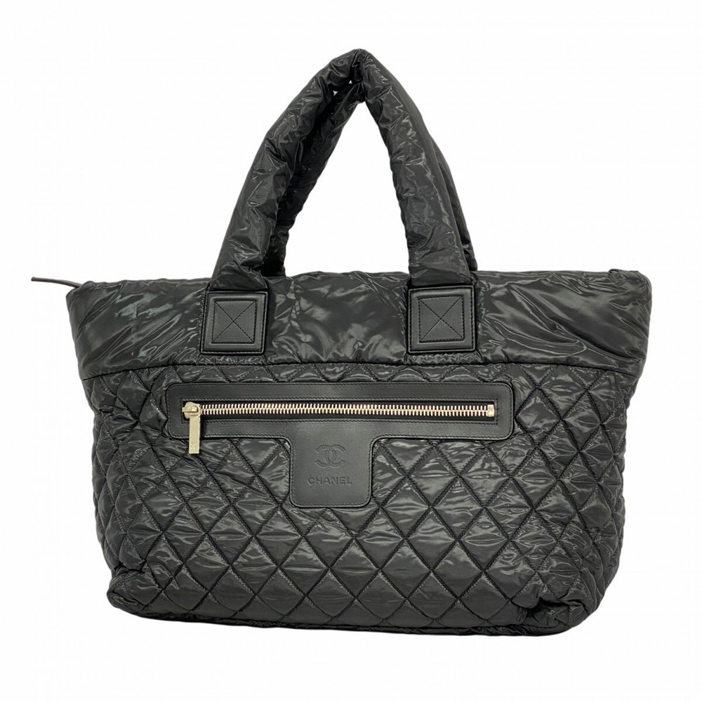 Chanel Coco Coon Nylon Tote Bag with Silver Hardware 184255