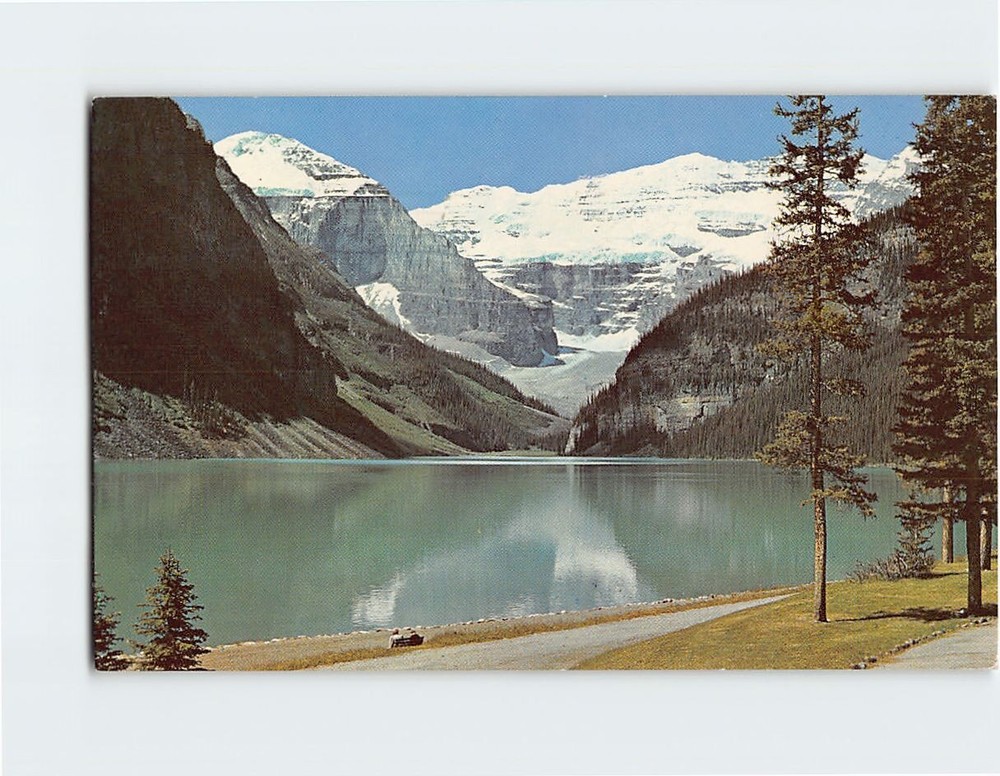 Postcard Lake Louise And Victoria Glacier Canadian Rockies Lake Louise Canada