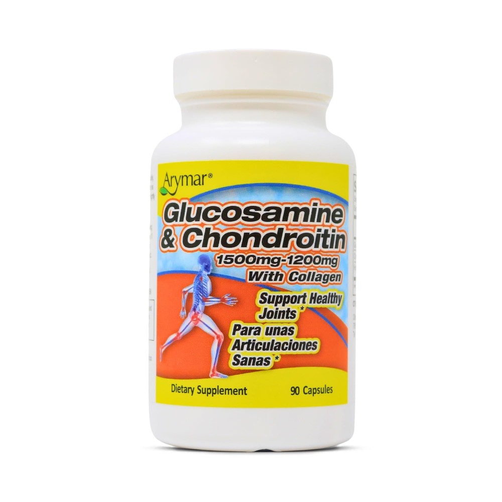 ARYMAR Glucosamine Chondroitin Collagen Joint Support Blend 90 Capsules