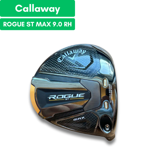 Callaway ROGUE ST MAX Driver 9.0 deg Head Right Hand With Headcover USED