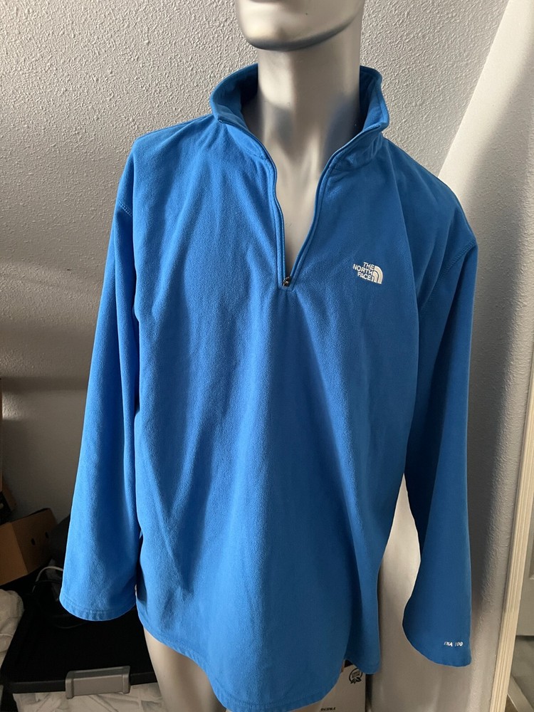 The North Face TKA 100 Men's XXL Half Zip Fleece Pullover in TTG
