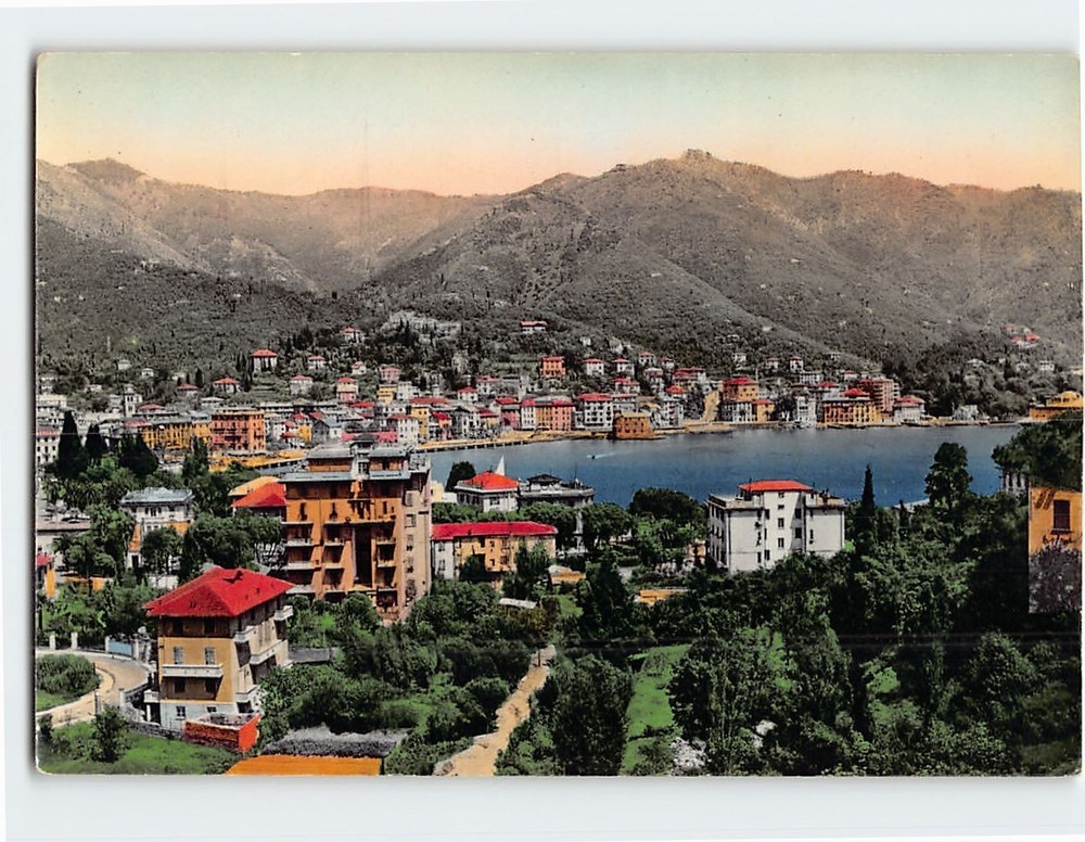 Postcard Panoramic View Rapallo Italy
