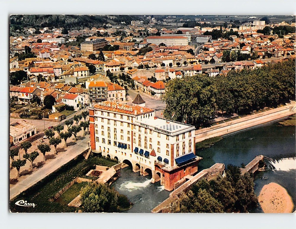 Postcard Vue aérienne L Hôtel du Moulin Moissac France