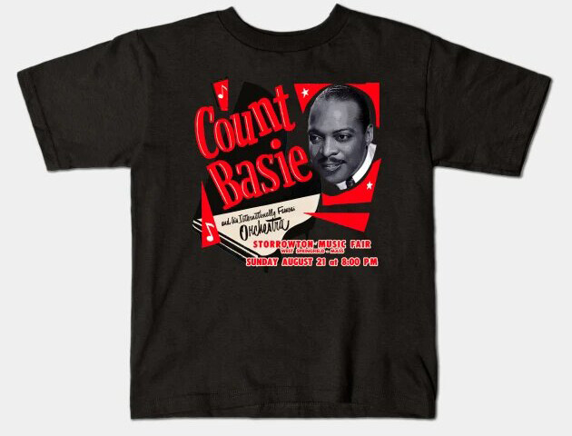 Count Basie Storrowtown Music Fair Concert T-Shirt Herschel Evans Freddie Green