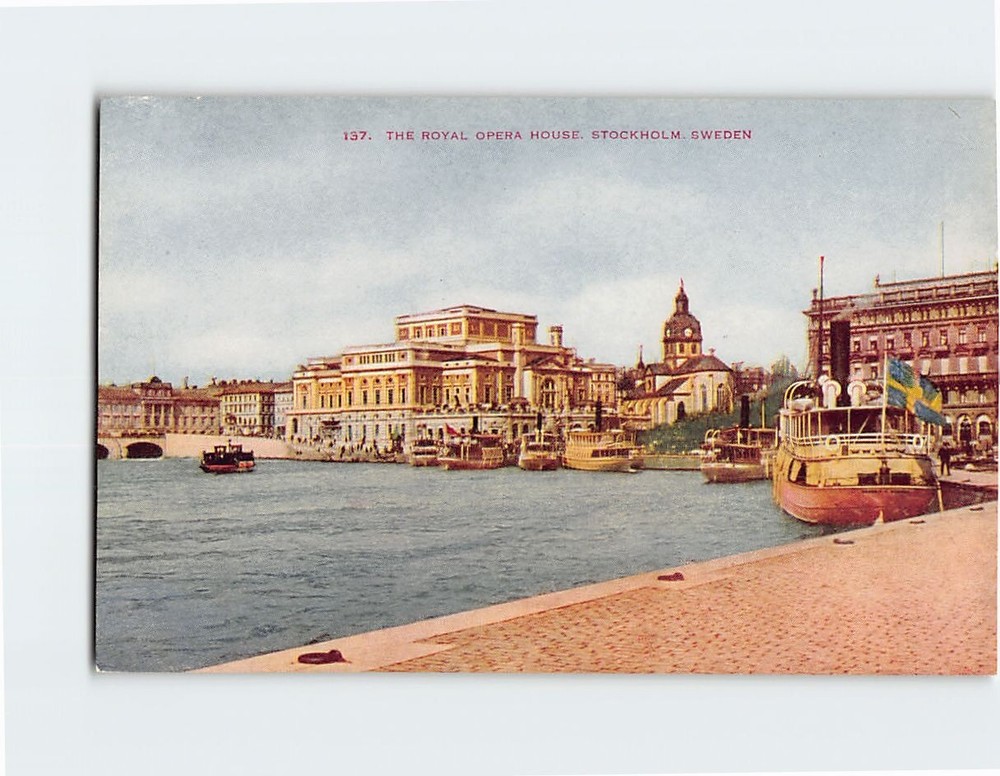 Postcard Royal Opera House Stockholm Sweden