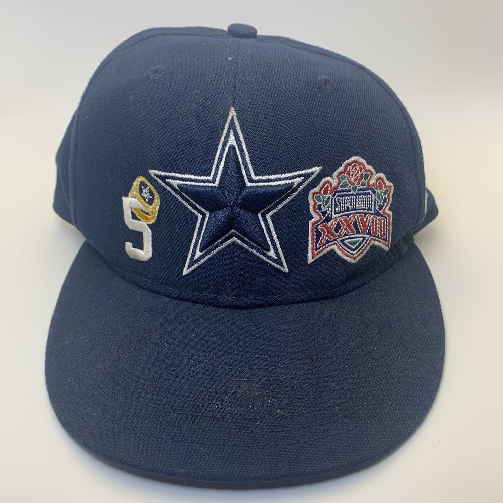 Dallas Cowboys Super Bowl Patch Snapback Hat by New Era Size 7 3/8