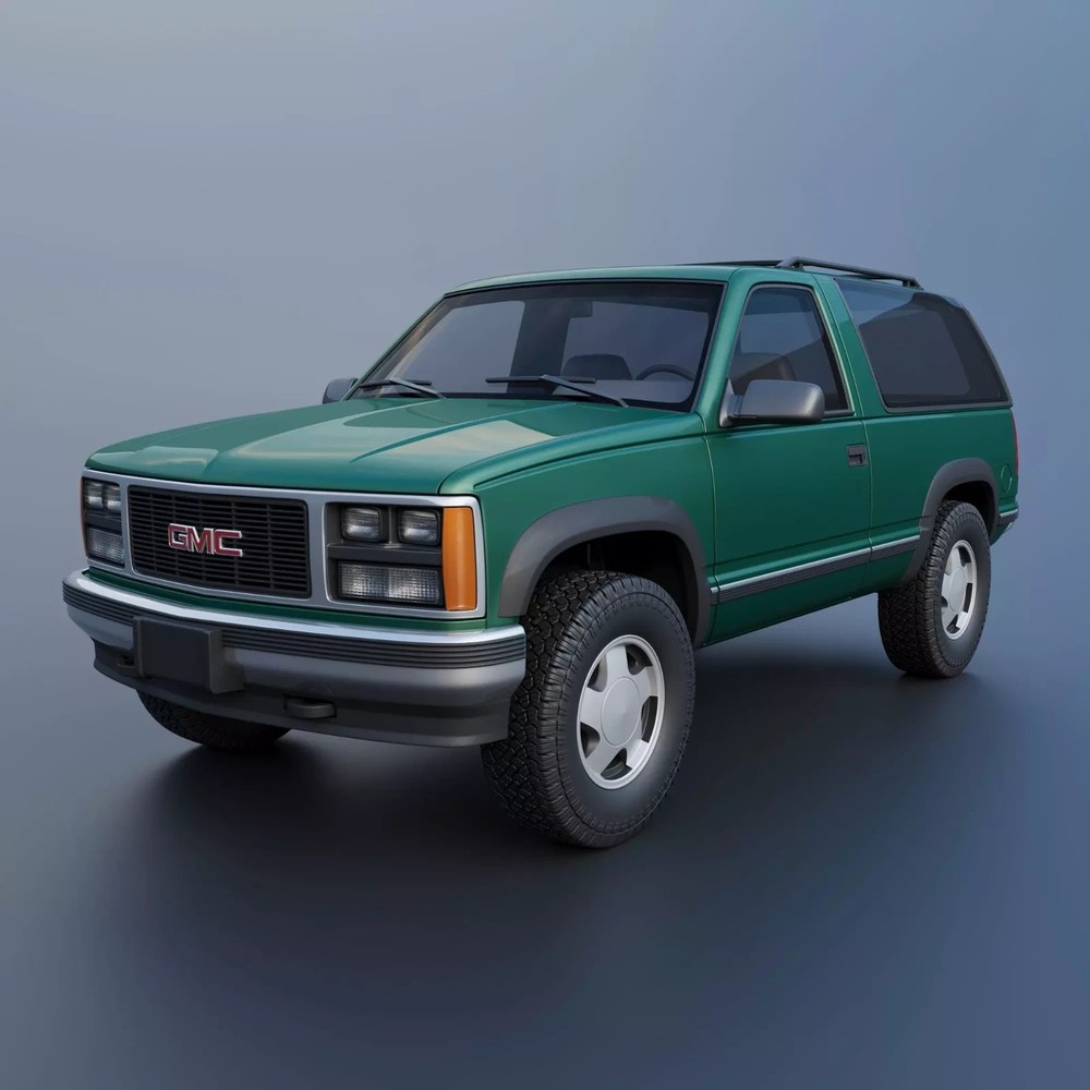3D Printed 1992 GMC Yukon 2 Door Model Kit in 1/25
