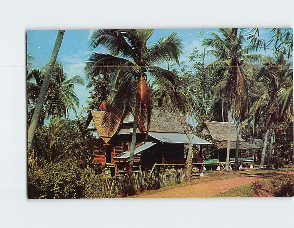 Postcard Malay Kampong Malacca Malaysia