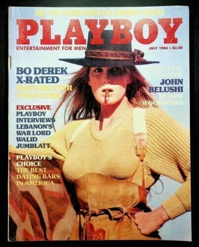 VINTAGE PLAYBOY MAGAZINE JULY 1984 BO DEREK X RATED, JOHN BELUSHI, excellent