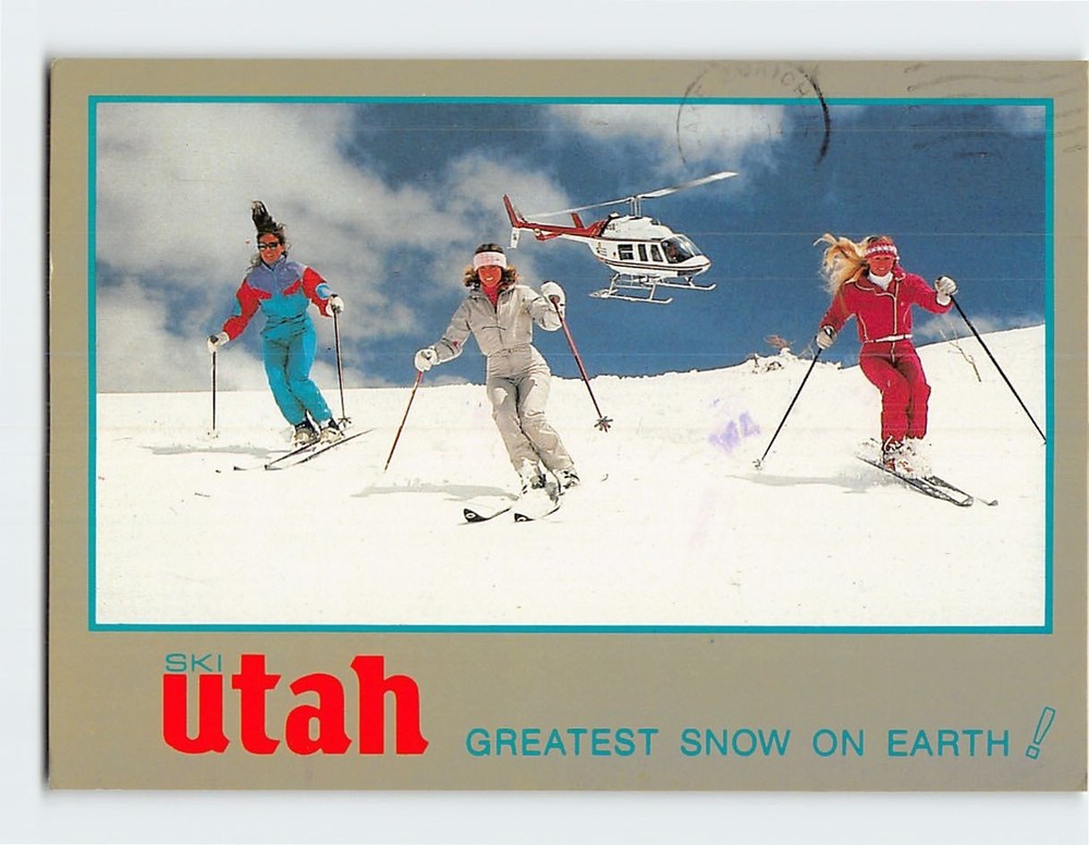 Postcard Ski Utah Greatest Snow On Earth Utah USA