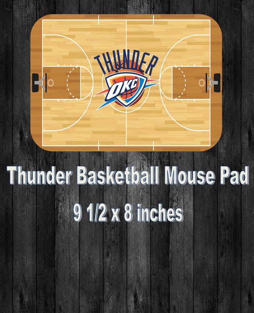 OKC Thunder Basketball Team Sports 9.5 x 8 Inch Computer/Gaming MOUSE PAD
