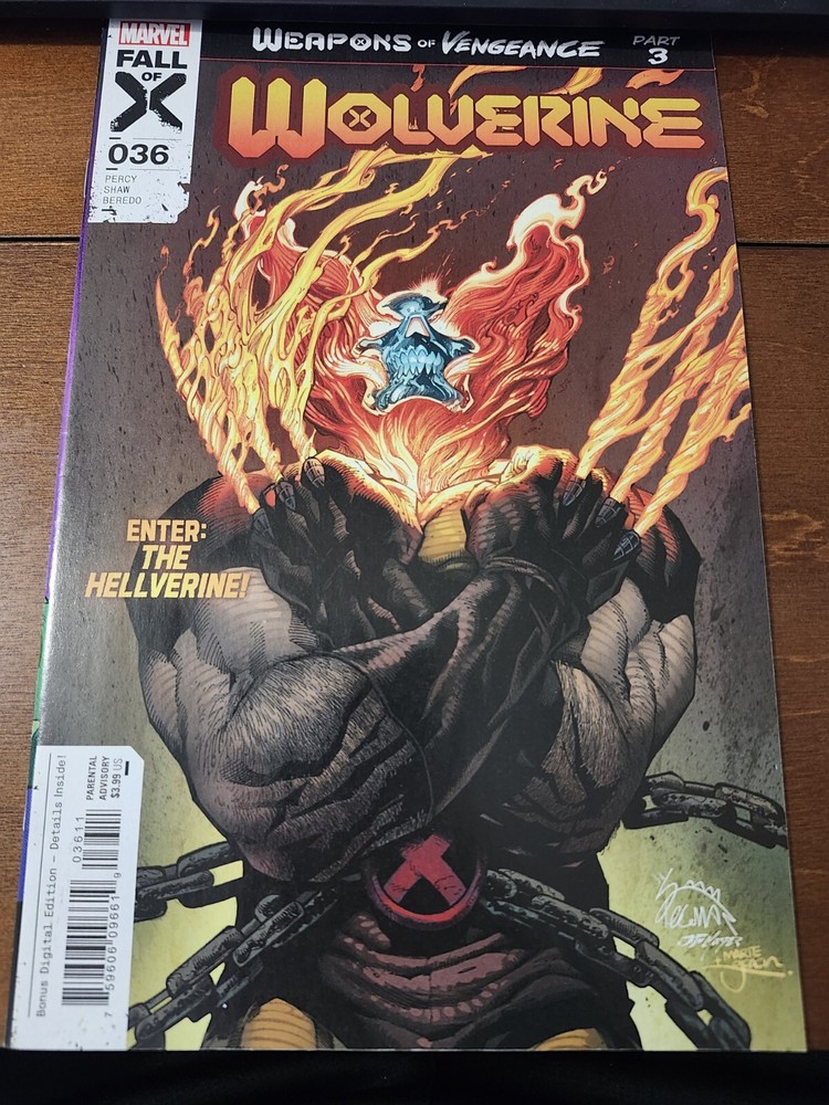WOLVERINE 36 (Marvel 2023) 1st Appearance Hellverine. 1st Printing