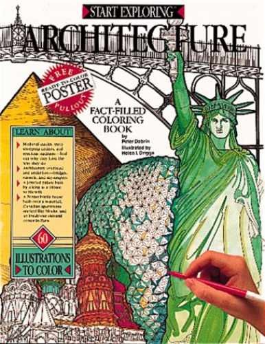 Architecture Coloring Book - Paperback, by Dobrin Peter - Very Good