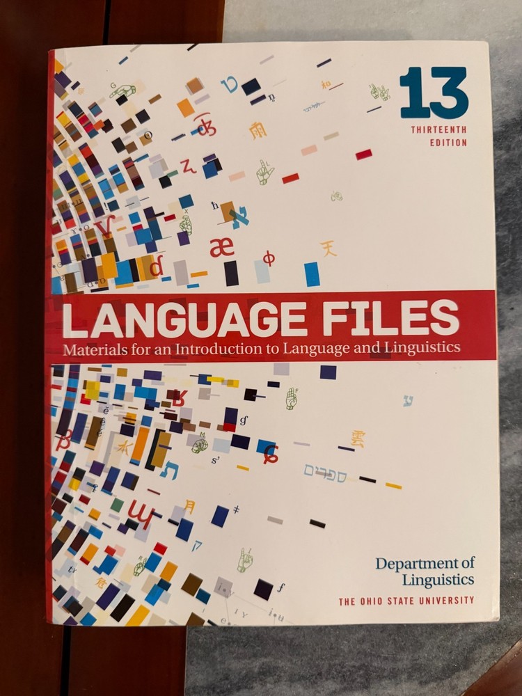Language Files 13th edition