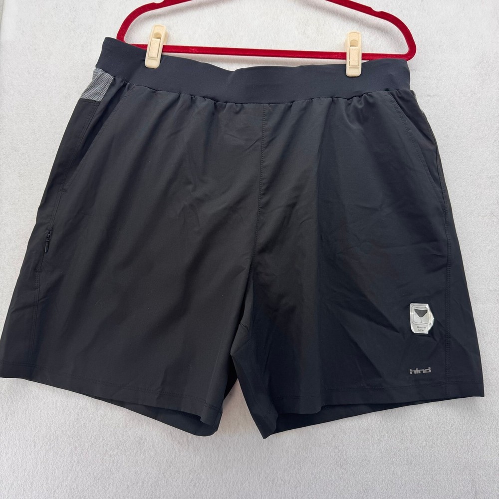 HIND Black Running Shorts Athletic Training Workout Mens XL Athleisure Workout