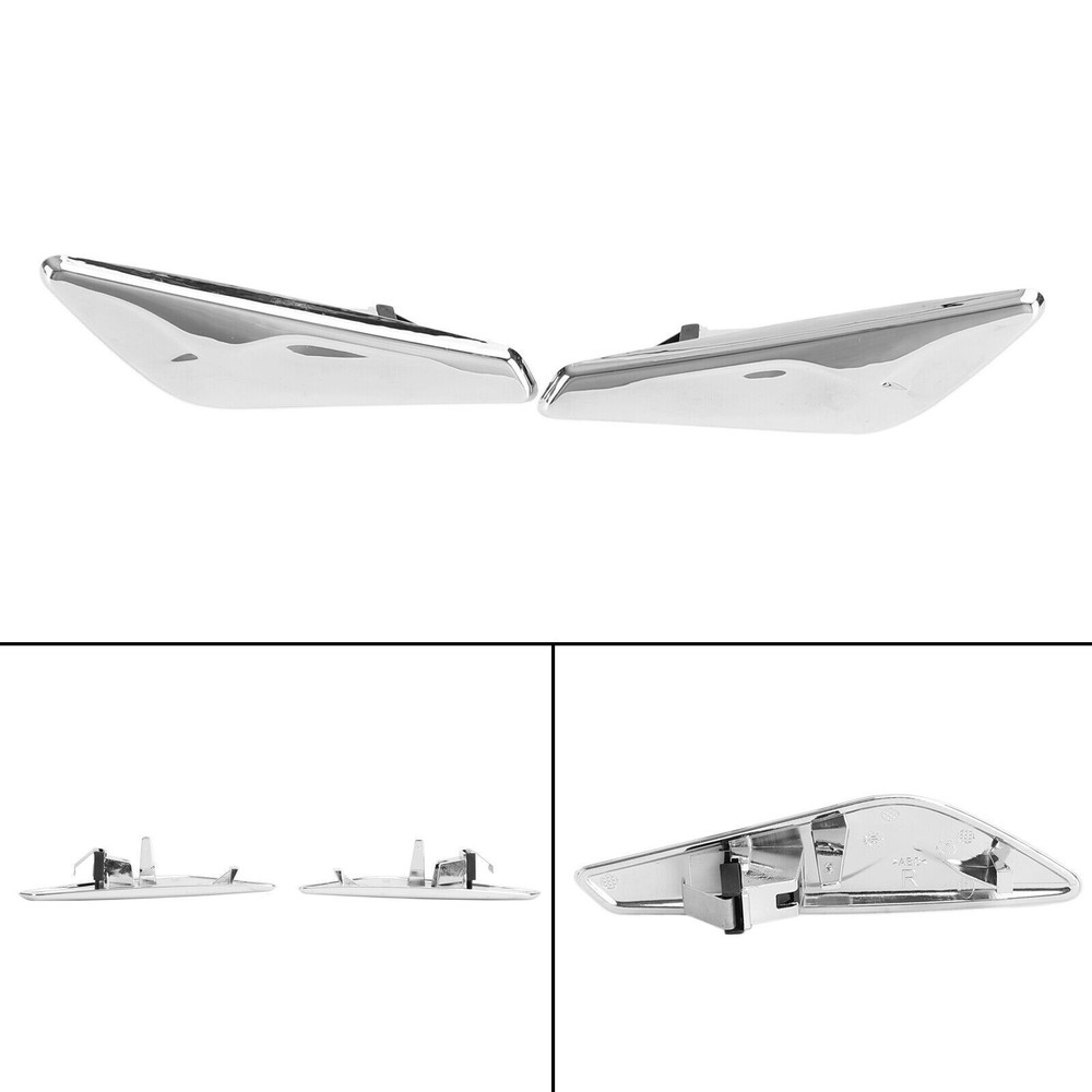 Chrome Front Side Fender Trim Finisher 51117338569/570 for BMW F25 F26 F15 Models