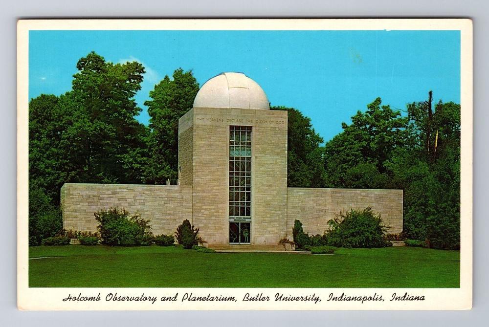 Indianapolis IN-Indiana Butler University, Holcomb Observatory, Vintage Postcard