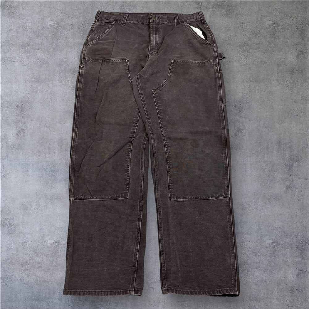 Vintage Y2K Carhartt brown double knee work wear carpenter pants