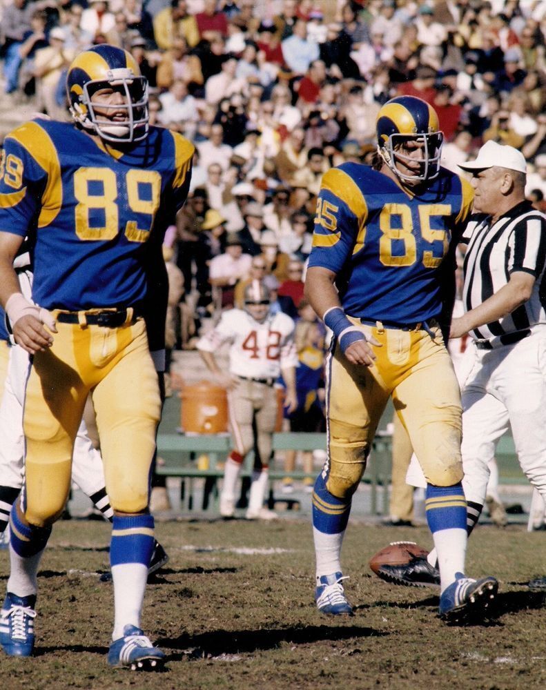 Jack Youngblood Fres Dryer Los Angles Rams Walking On The Field 8x10 Picture Cel