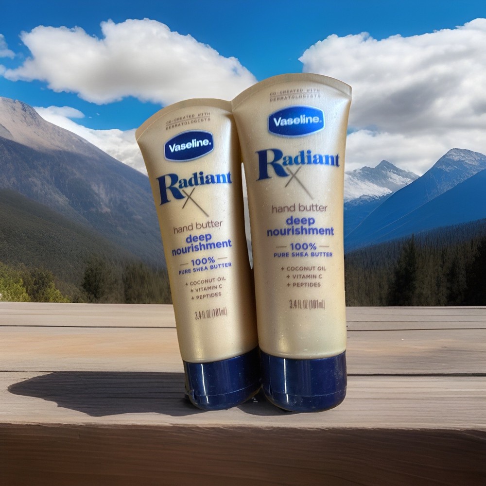 Vaseline Radiant Hand Butter with Shea Butter Vitamin C & Peptides 3.4oz