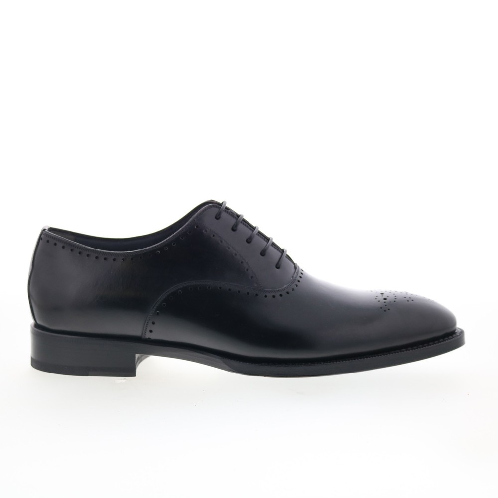 Di Bianco SBP945 Mens Black Leather Lace Up Oxfords & Lace Ups Casual Shoes 9