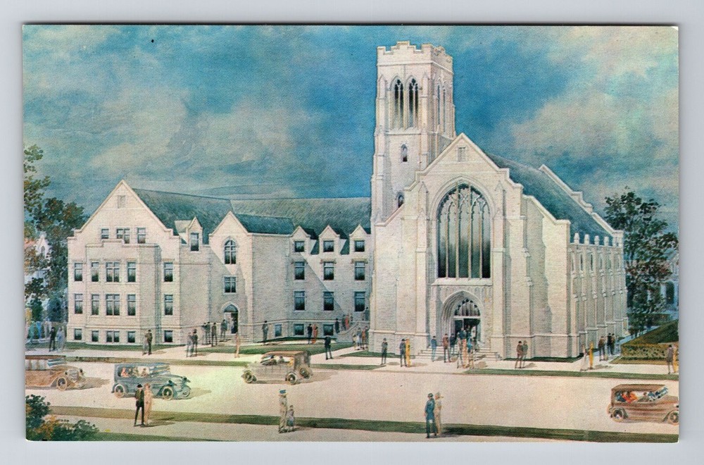 Louisville KY-Kentucky, Crescent Hill Church, Vintage Postcard