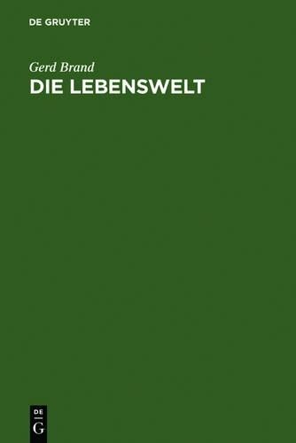 Gerd Brand Die Lebenswelt (Hardback)