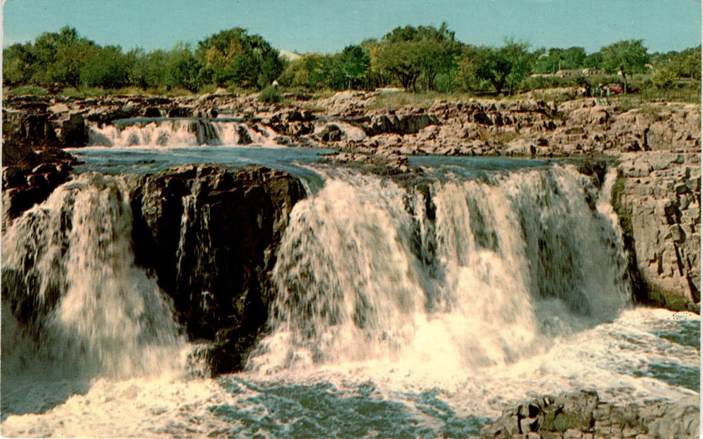 Sioux Falls, Big Sioux River, Sioux Falls Park, South Dakota Postcard