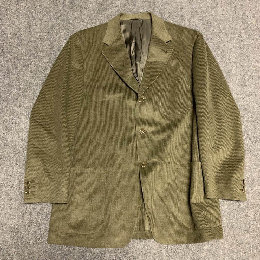 Canali Italy Mens Corduroy Sport Coat Blazer Sz 42 52 Silk Cashmere