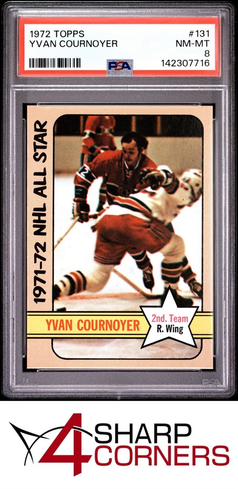 1972 Topps #131 Yvan Cournoyer Canadiens Hof Psa 84SC offers the industry’s lowest rates. Consign today!