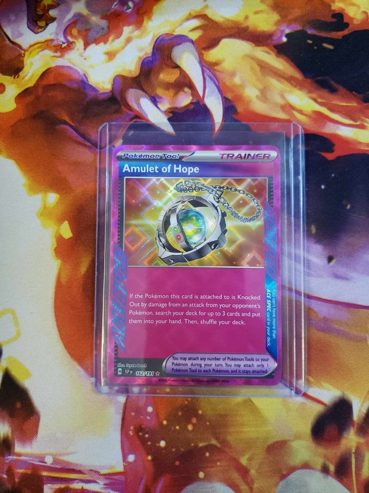 Pokemon Amulet of Hope 162/191 Surging Sparks Ace Spec Rare Near Mint