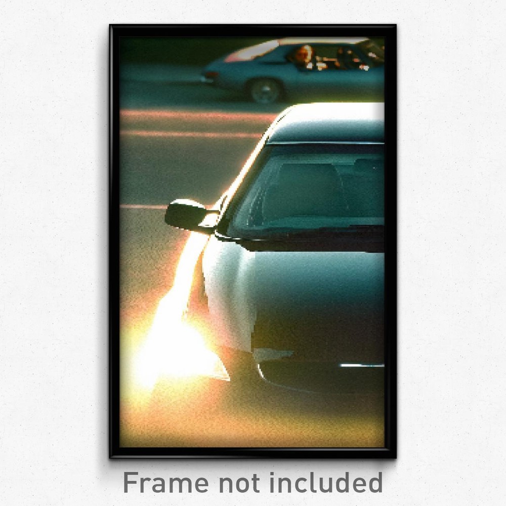 Pixel Art Poster - Calm Car (8 Bit Psychedelic Trippy Weird Video Game Print)