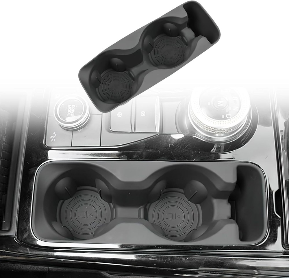 Silicone Fit 2020-24 Ford Explorer Center Console Cup Holder Insert Accessories