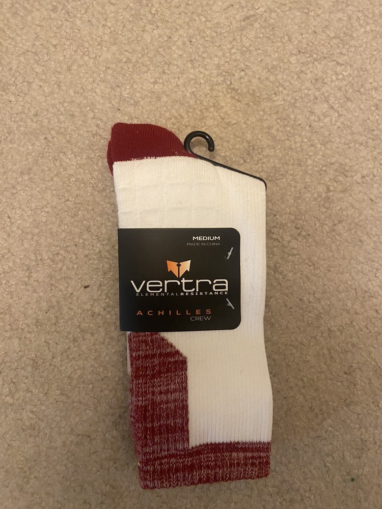 Vertra Elemental Resistance Medium Crew Socks in Maroon-image