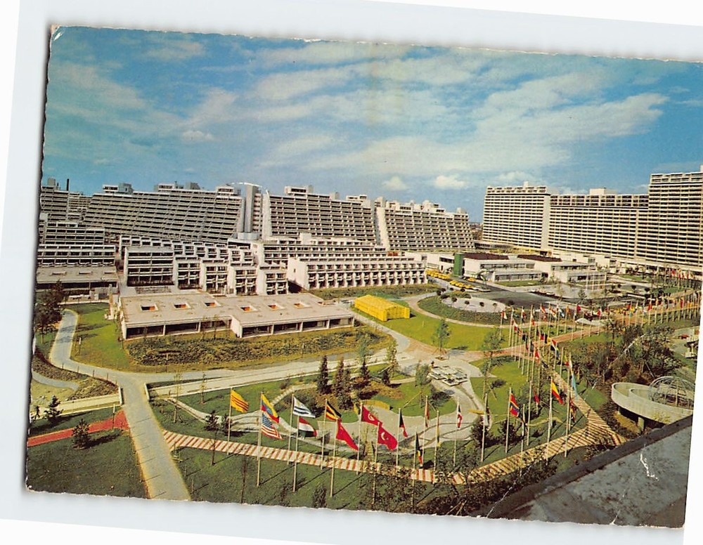 Postcard Olympic Village Munich Germany