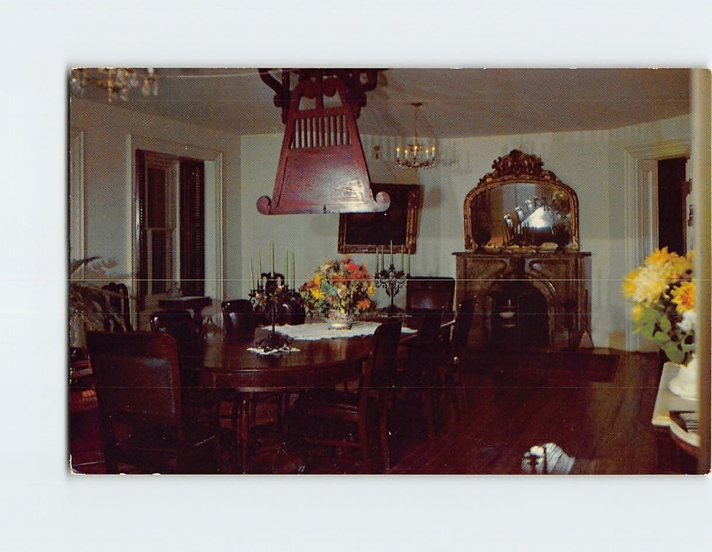 Postcard Longwood Dining Room Interior Natchez Mississippi