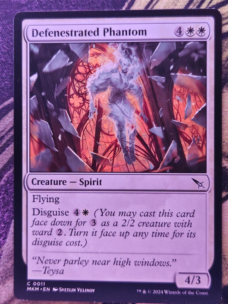 Defenestrated Phantom 11 Common Murders at Karlov Manor Magic: The Gathering LP