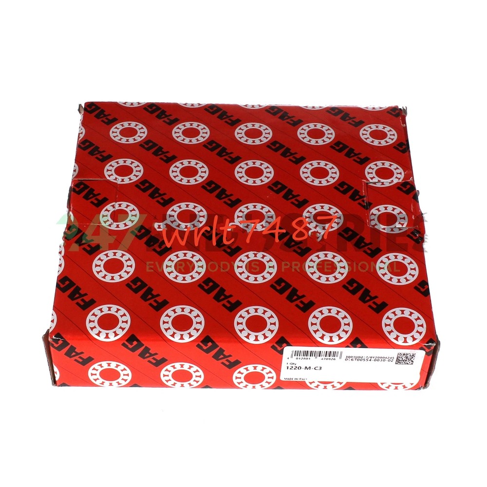 NEW FAG 1220-M-C3 self-aligning ball bearing 1PCS #NN