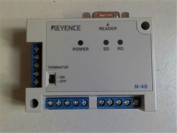 Used 1Pcs N-48 Laser Barcode Scanner Keyence Plc Module ev