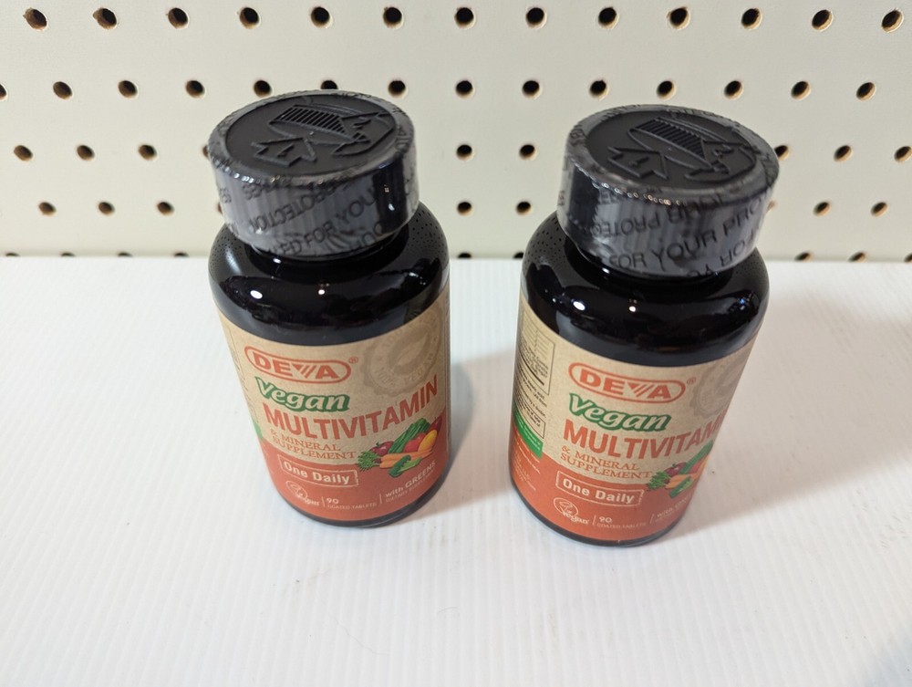 Two Deva Vegan Multivitamin & Mineral Supplement , Vegetarian - 90 Tablets