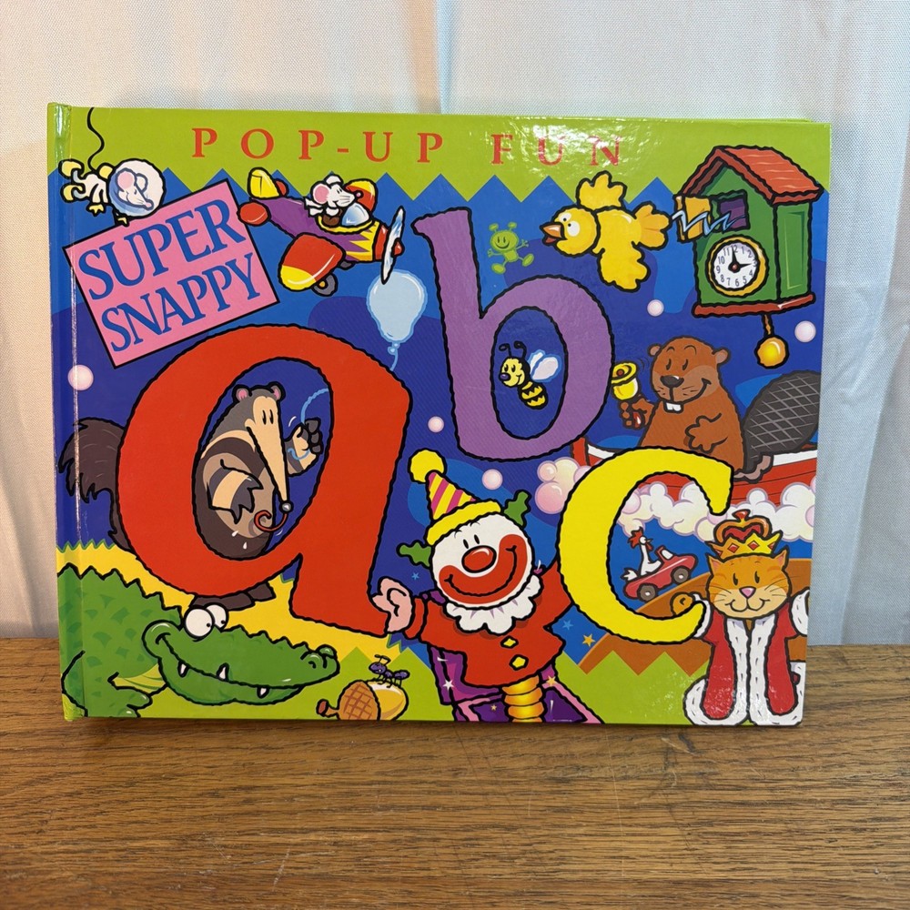 Super Snappy ABC Pop Up Fun Book 2000 Templar Dug Steer Hardcover Childrens Vtg