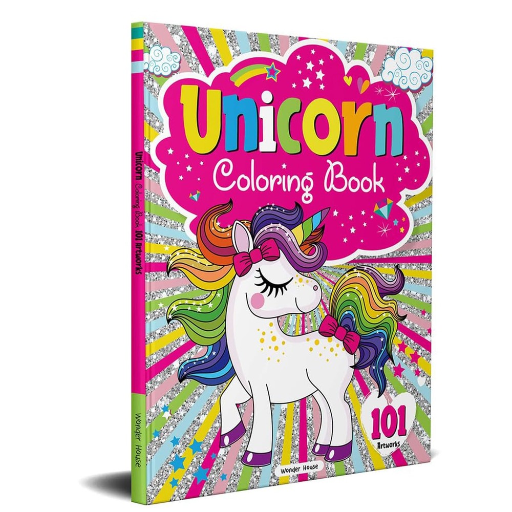 101 Unicorn Colouring Book: Fun Activity Book For Multicolor